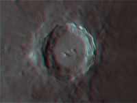 Krater Kopernikus in 3D - Juergen Biedermann